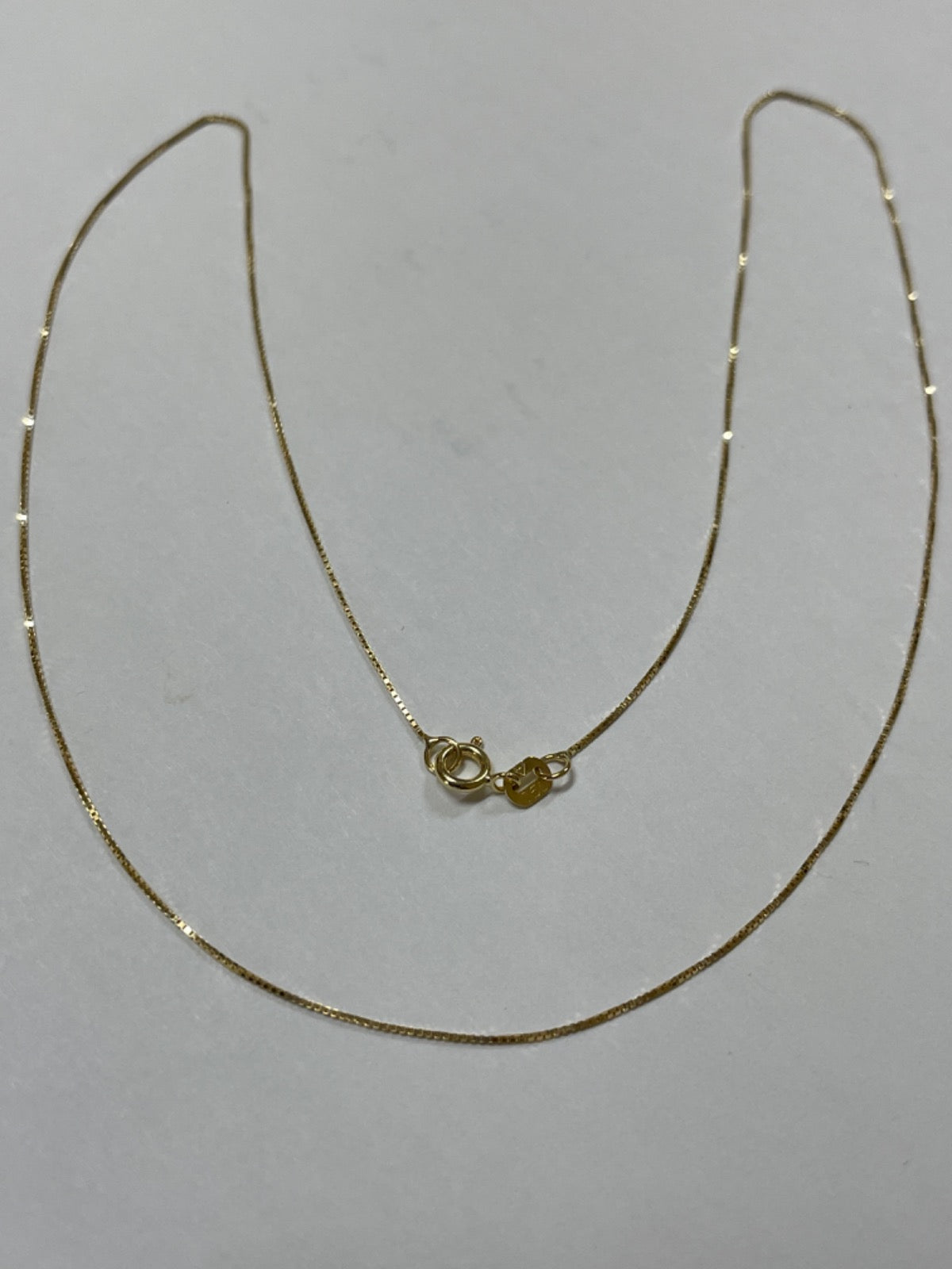 18K Yellow Gold Box Chain