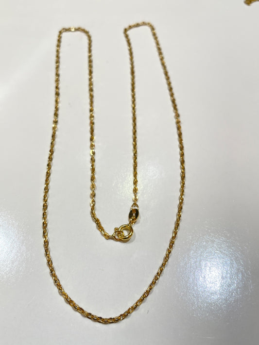 18K Yellow Gold Rolo Chain