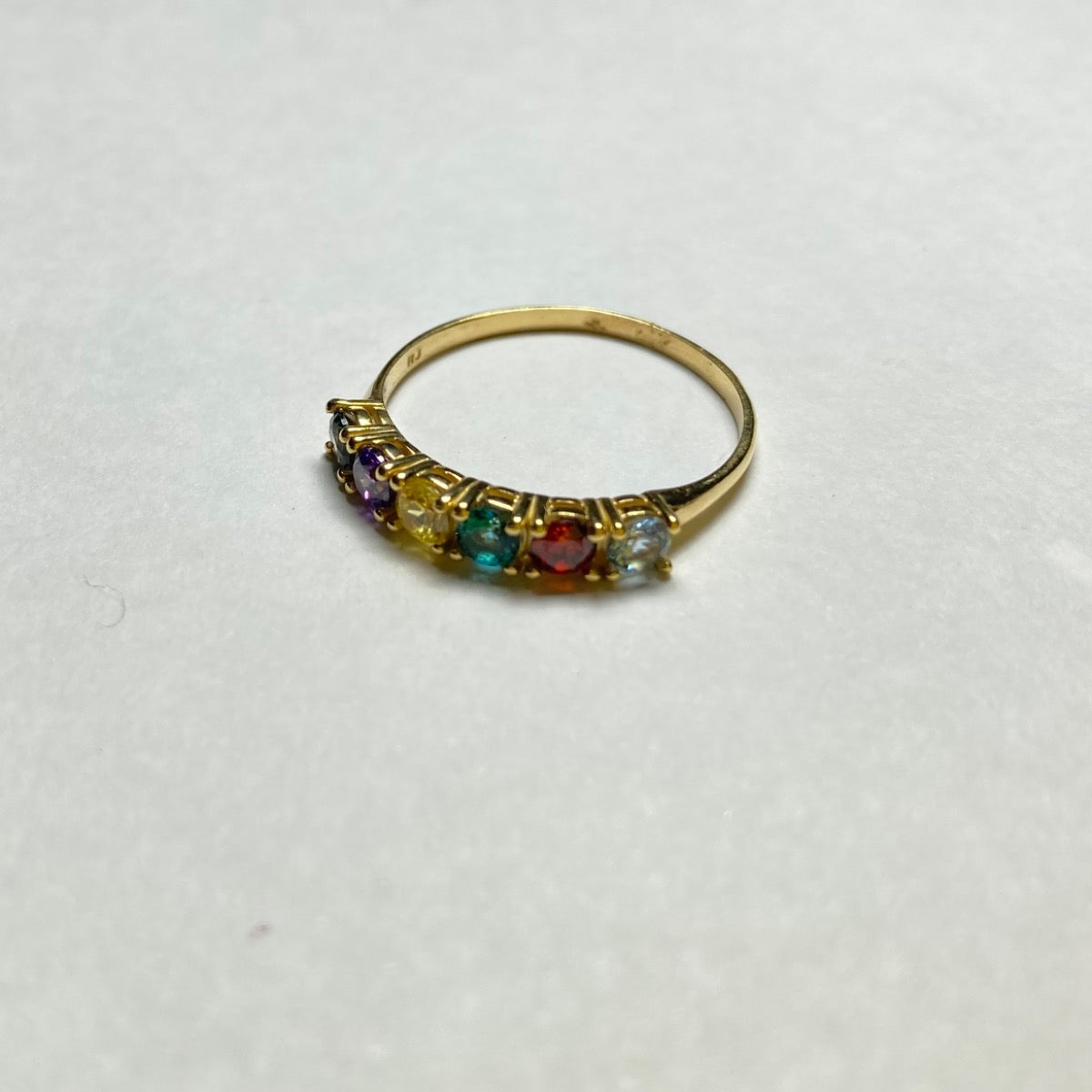 18K Yellow Gold  Ring with CZ