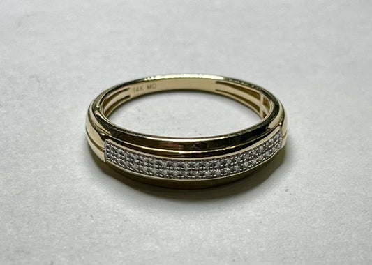 14K Yellow Gold  Wedding Band