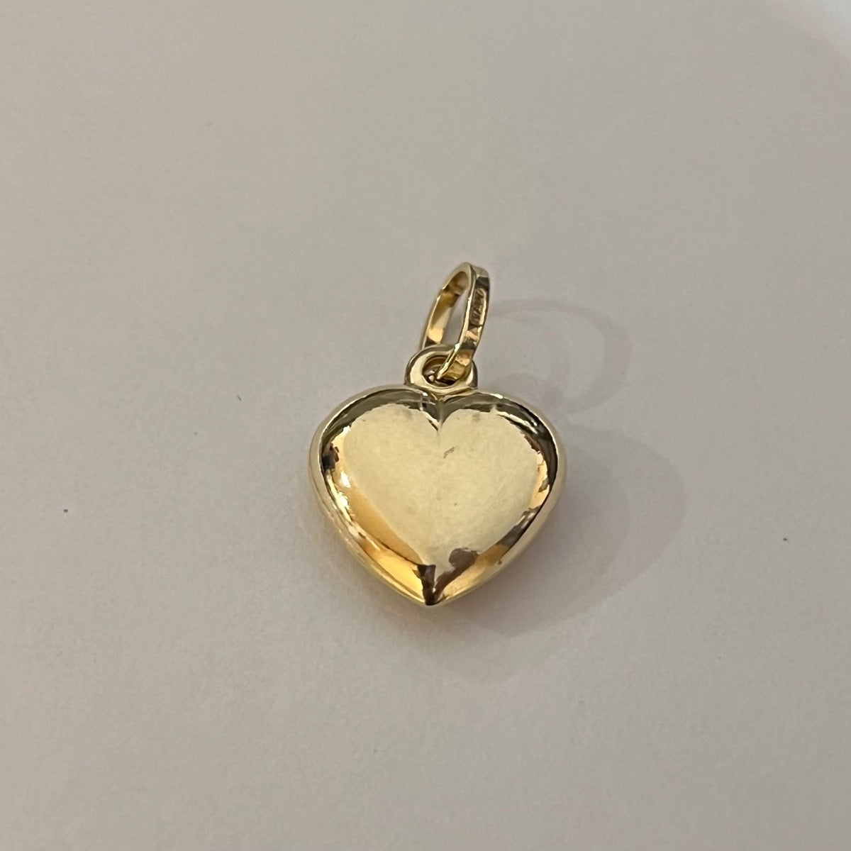 14K Yellow Gold Heart Pendant