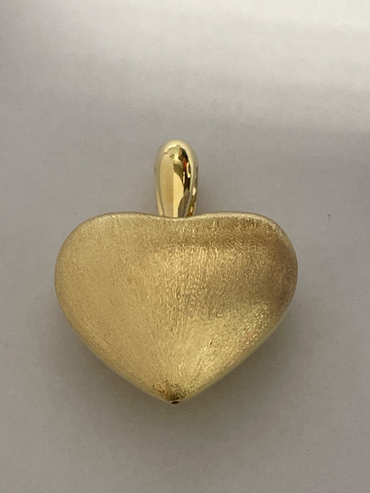 14K Yellow Gold Heart  Pendant