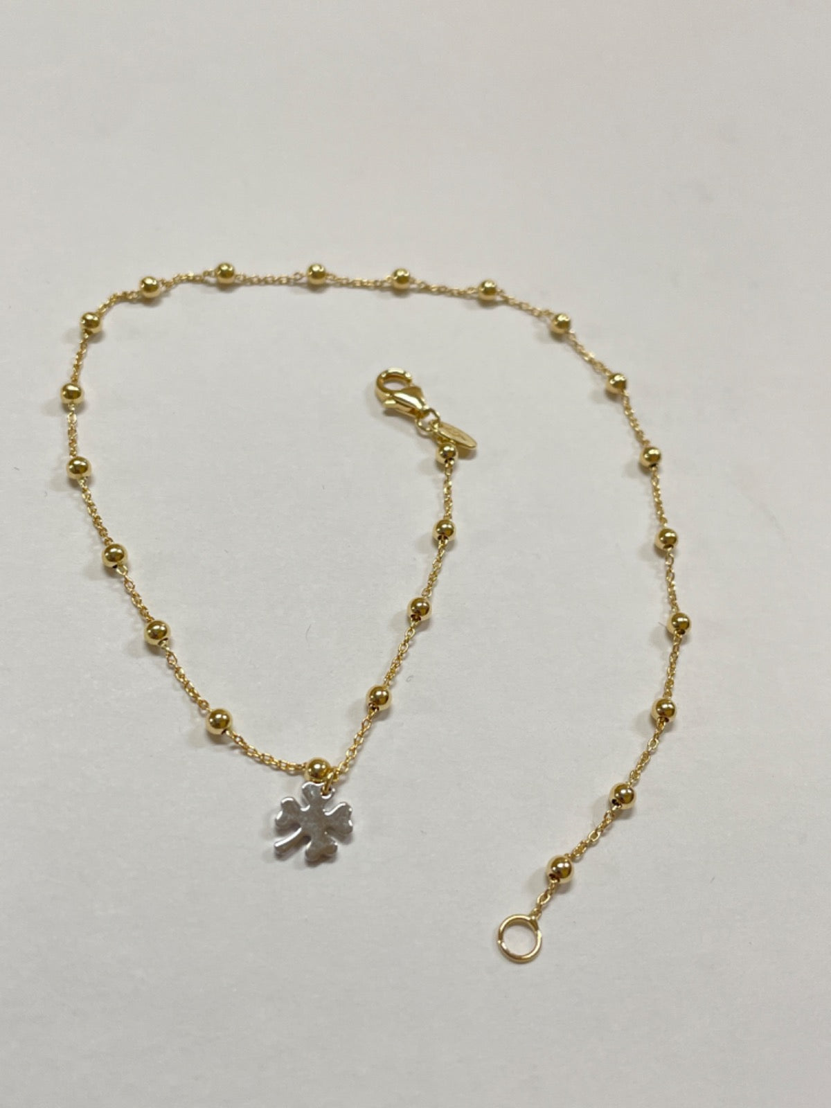 18K Two-Tone Gold  Anklet