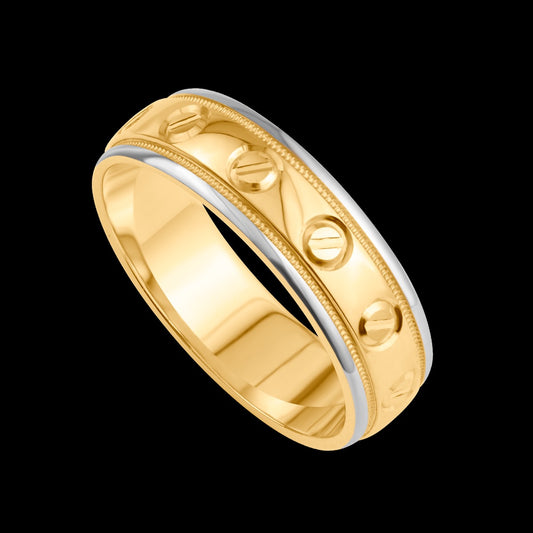 18K Yellow Gold  Wedding Band