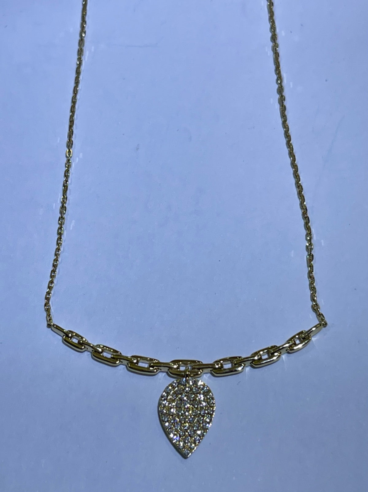14K Yellow Gold  Necklace with Diamond
