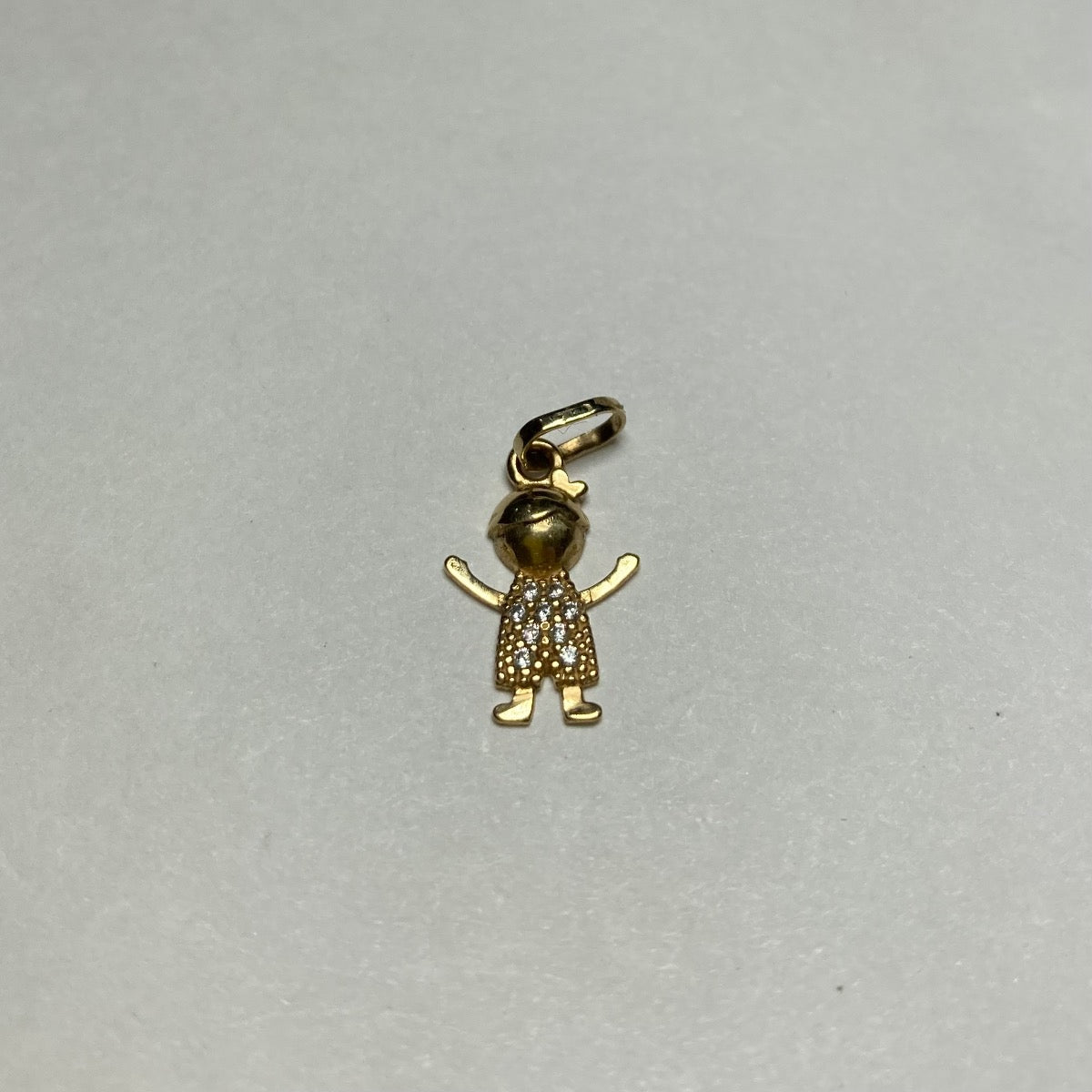 18K Yellow Gold  Charm with CZ