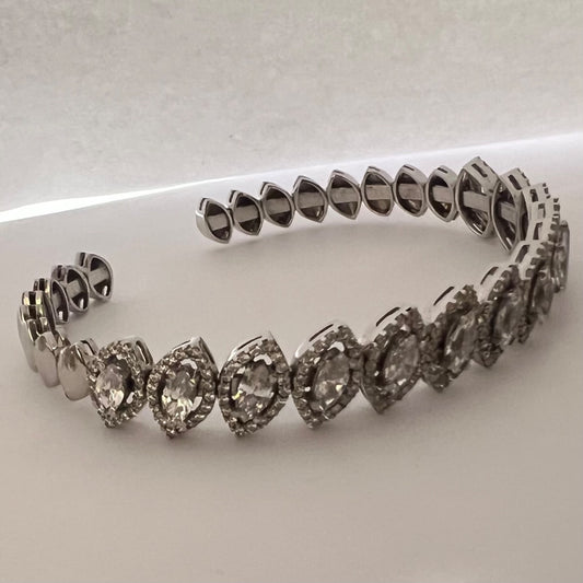 Silver  Bracelet with CZ