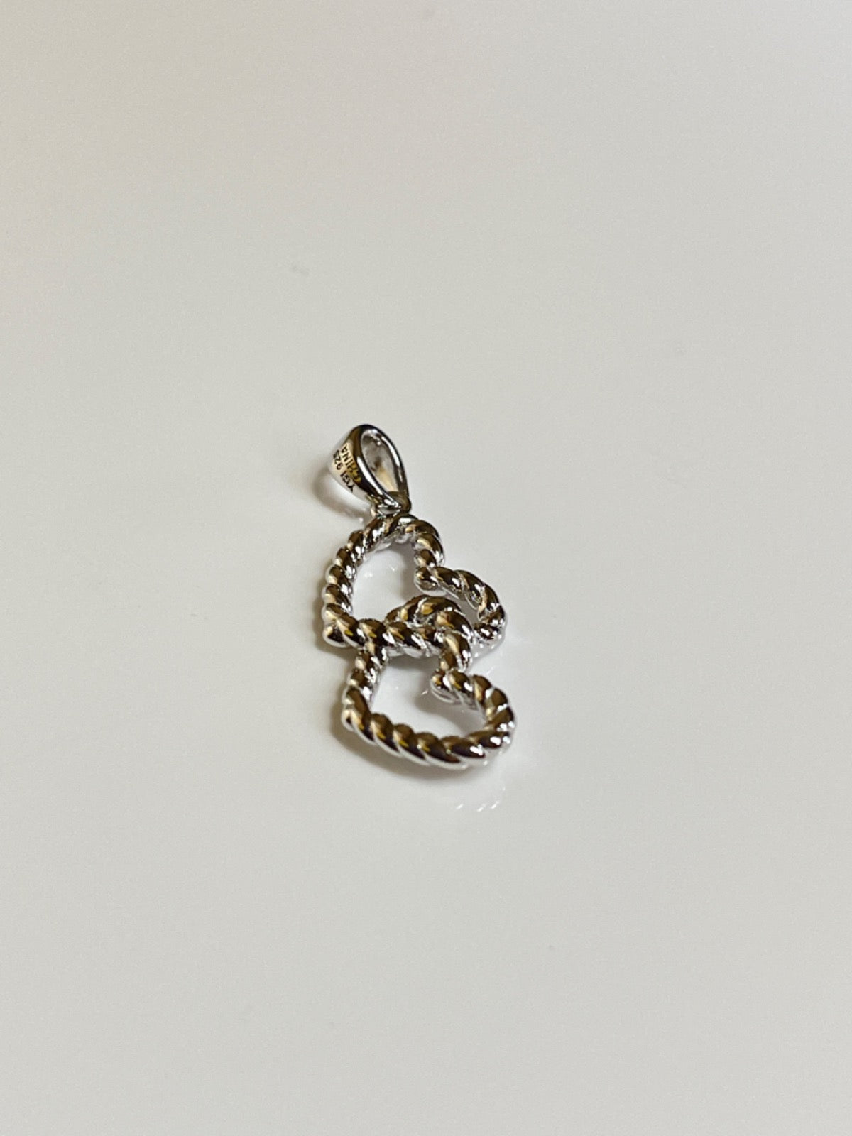 Silver 2 Heart  Pendant
