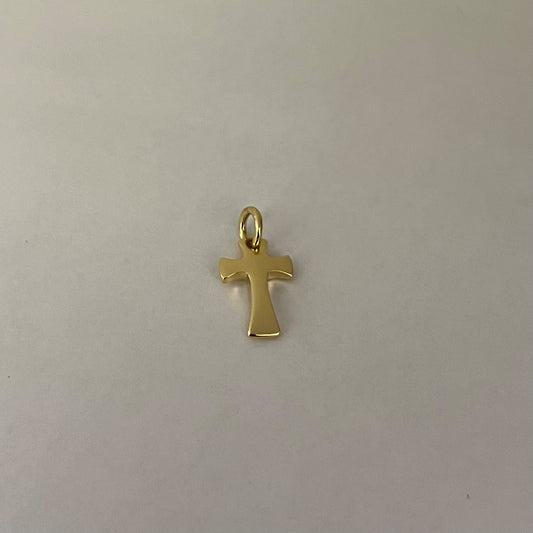 18K Yellow Gold Cross  Pendant