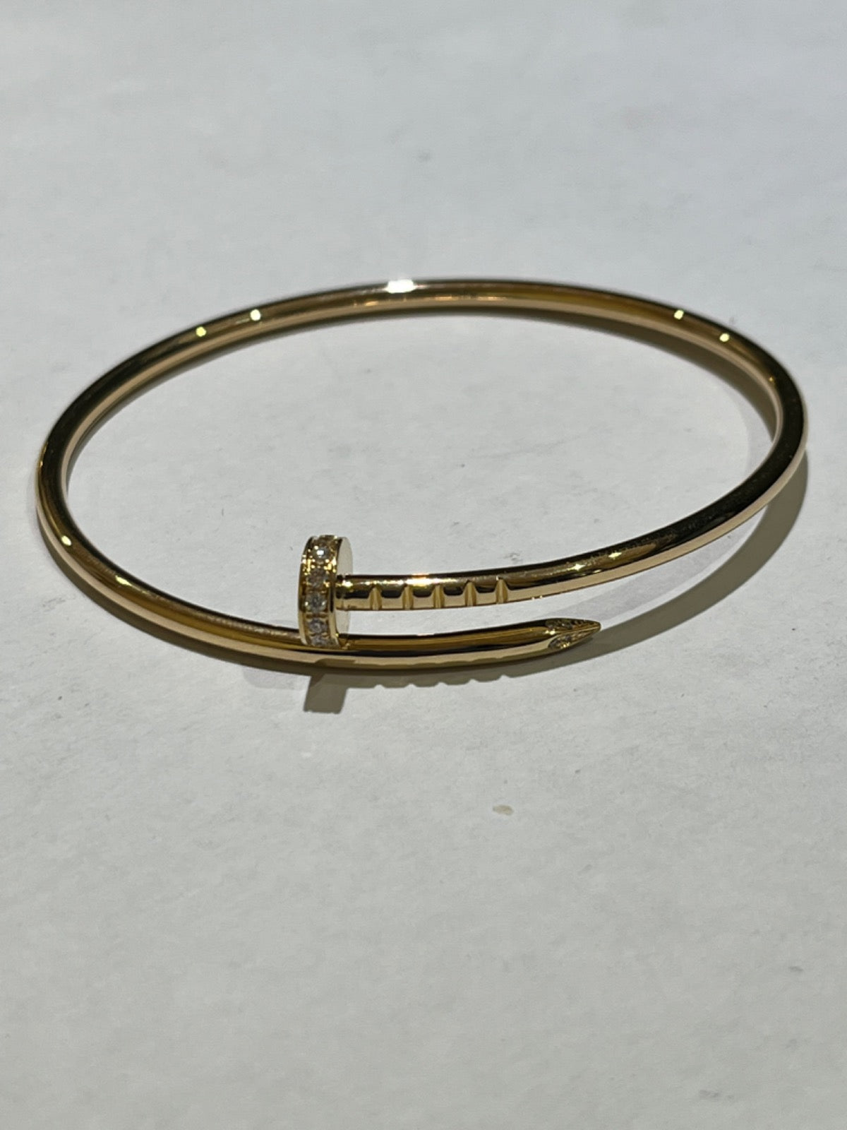 18K Yellow Gold Cartier Bracelet with Diamond