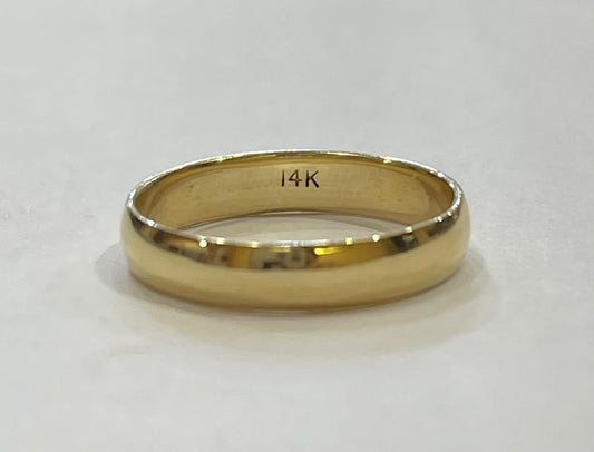 14K Yellow Gold  Wedding Band