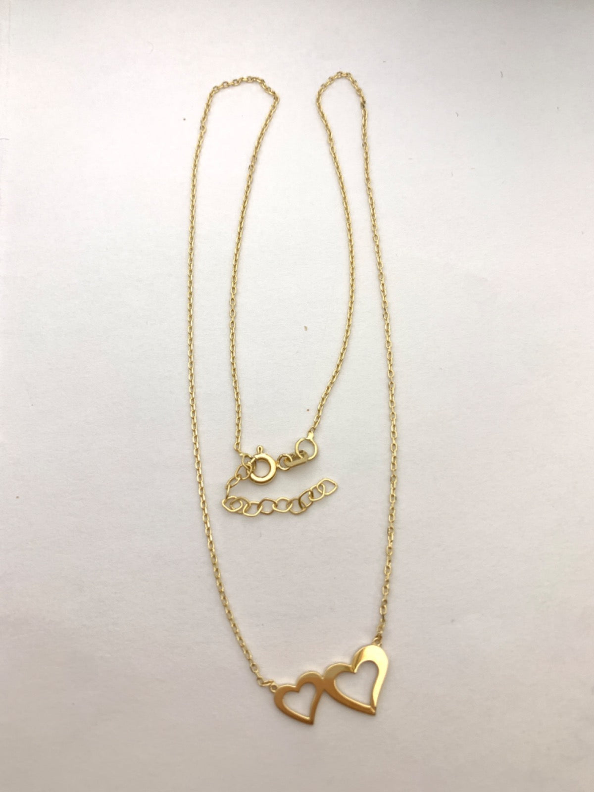 18K Yellow Gold Heart Chain