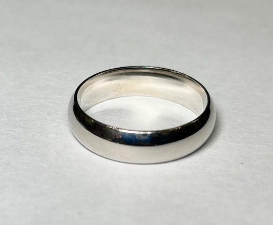 Silver  Wedding Band