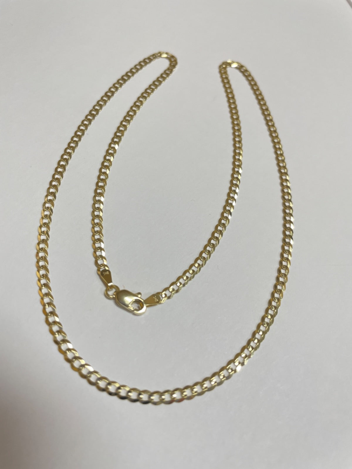 14K Yellow Gold Cuban Link  Chain