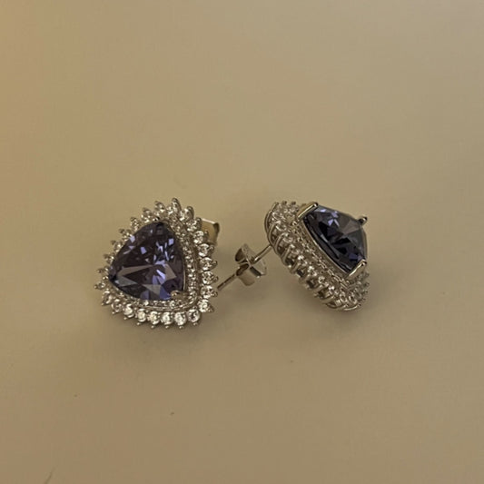 Silver  Earring with CZ