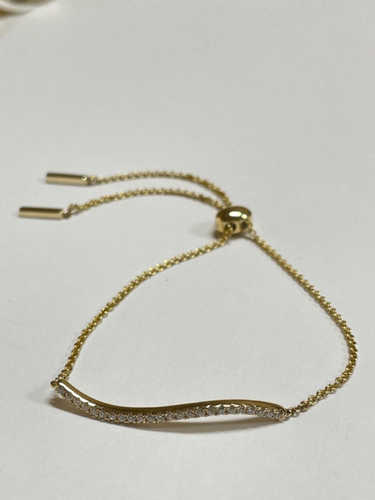 14K Yellow Gold  Bracelet with Diamond