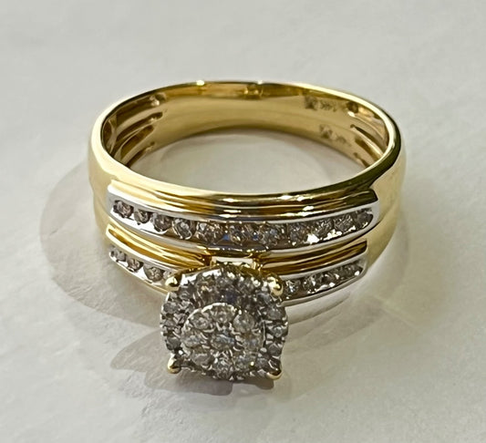 14K Yellow Gold  Engagement Ring with Diamond