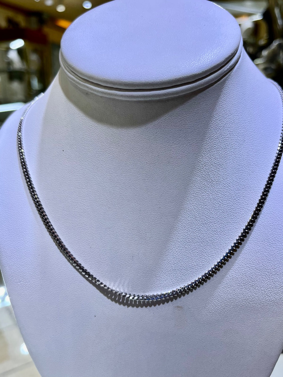 Silver Cuban Link  Necklace