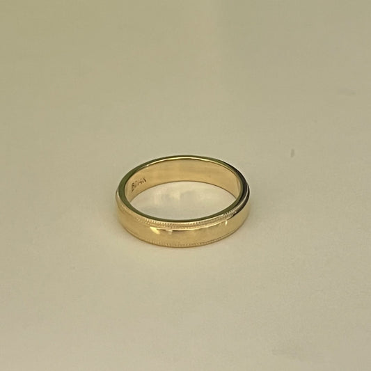 14K Yellow Gold  Wedding Band