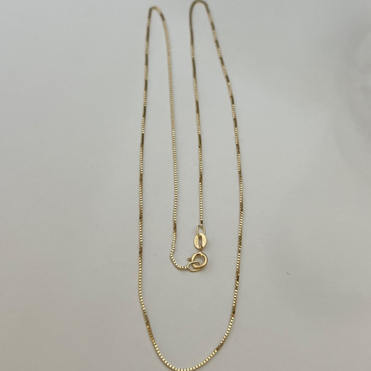 18K Yellow Gold Box  Chain