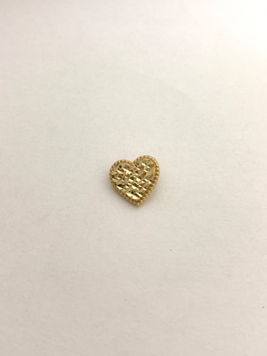 18K Yellow Gold Hearts  Pendant