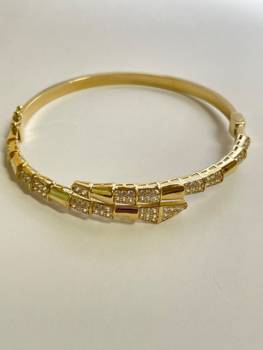 14K Yellow Gold  Bracelet with CZ