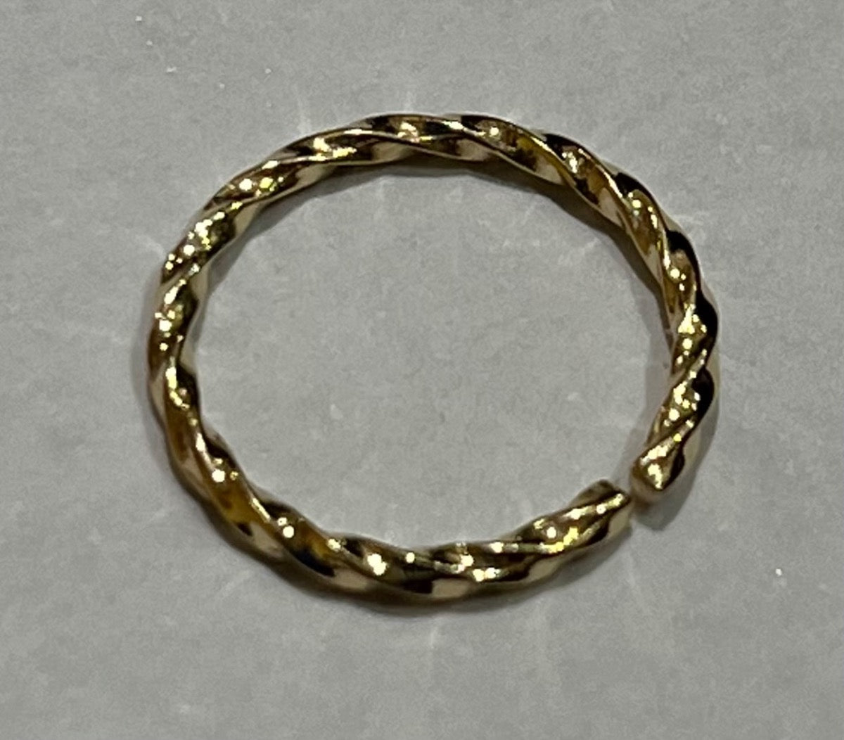 14K Yellow Gold Hoop Piercing