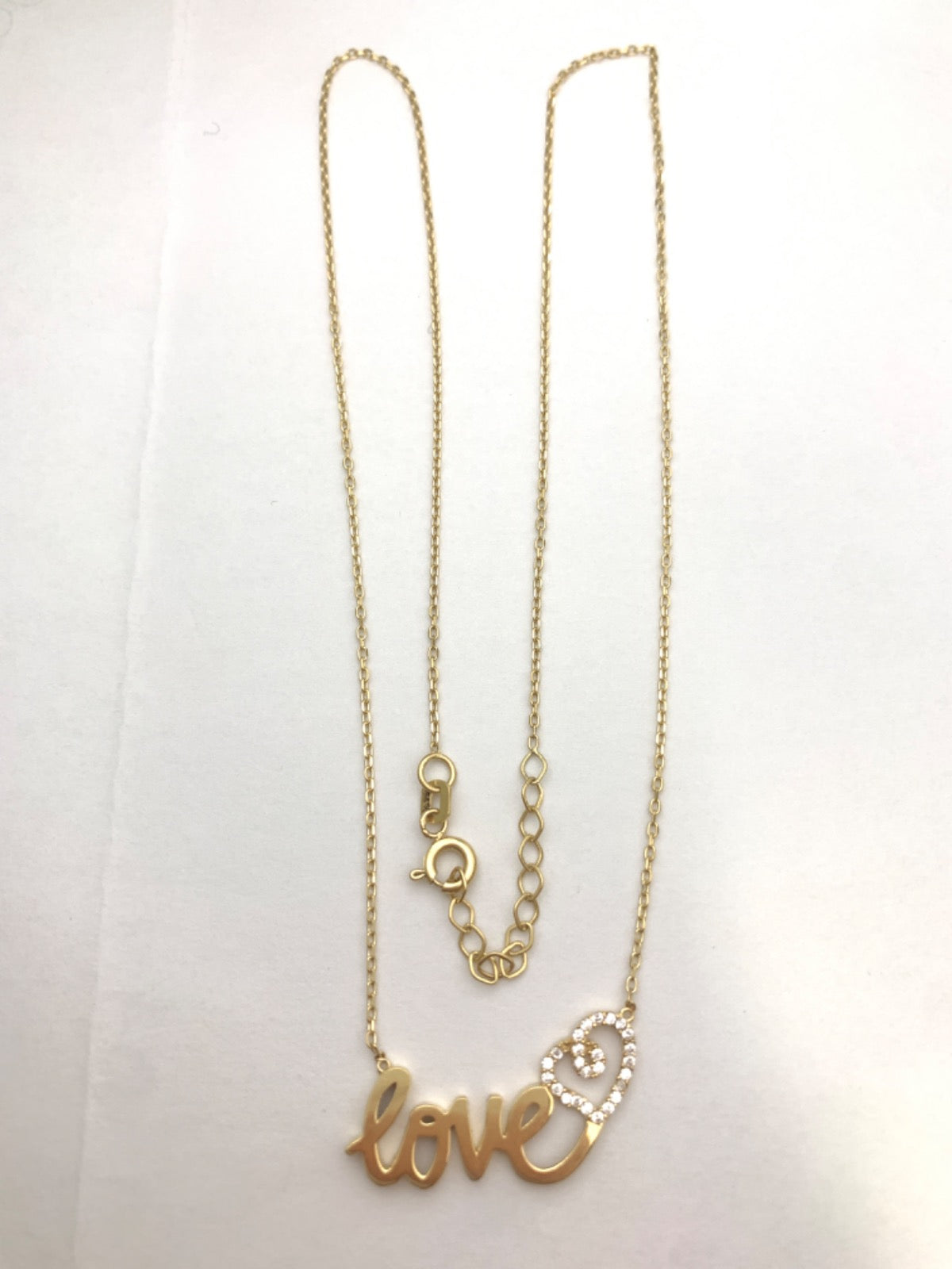 18K Yellow Gold  Chain with CZ