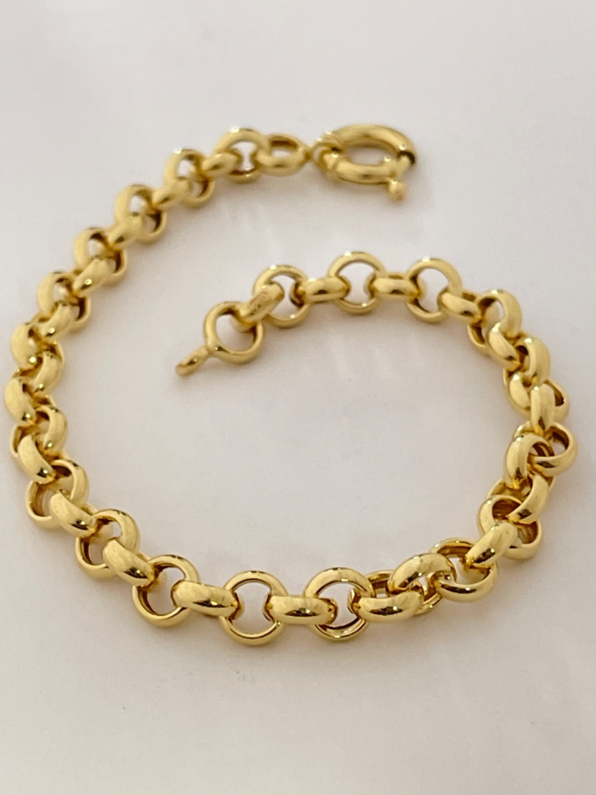 18K Yellow Gold Português Link  Bracelet