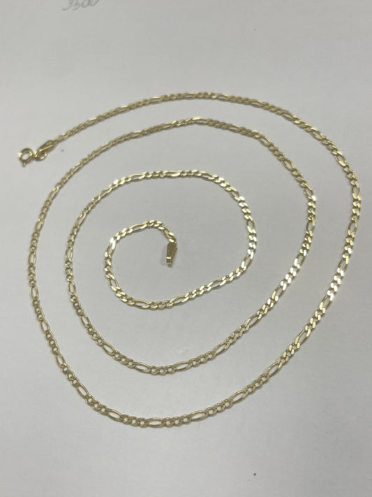 14K Yellow Gold Fígaro  Chain