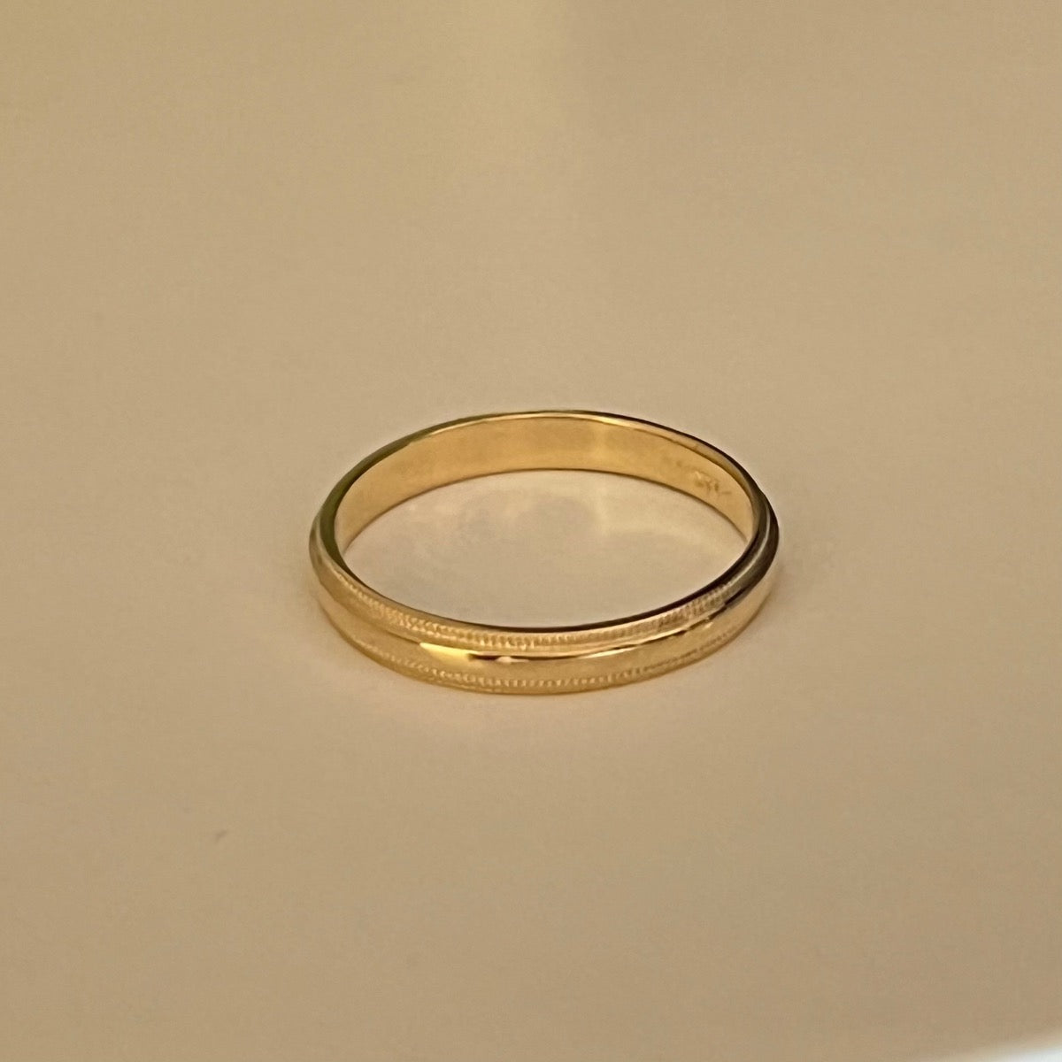 14K Yellow Gold  Wedding Band