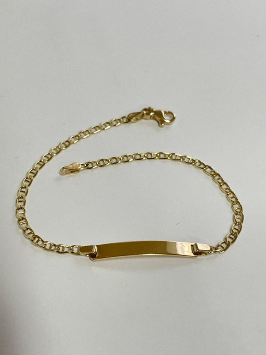 18K Yellow Gold ID Bracelet