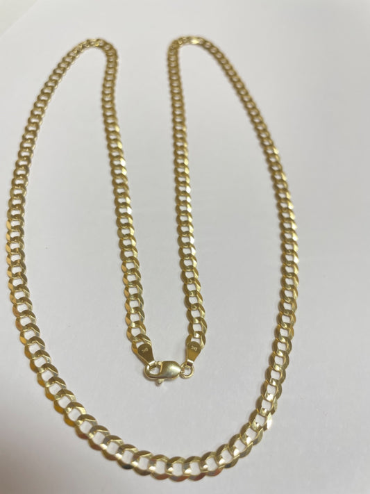 14K Yellow Gold Cuban Chain