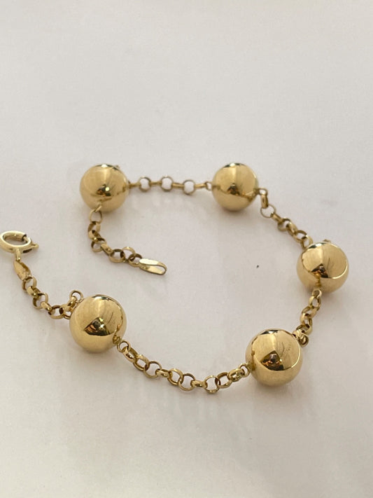 18K Yellow Gold Ball’s  Bracelet