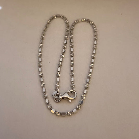 Silver  Anklet with CZ