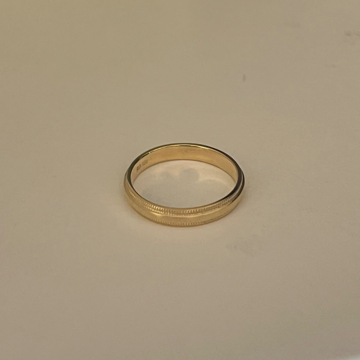 14K Yellow Gold  Wedding Band