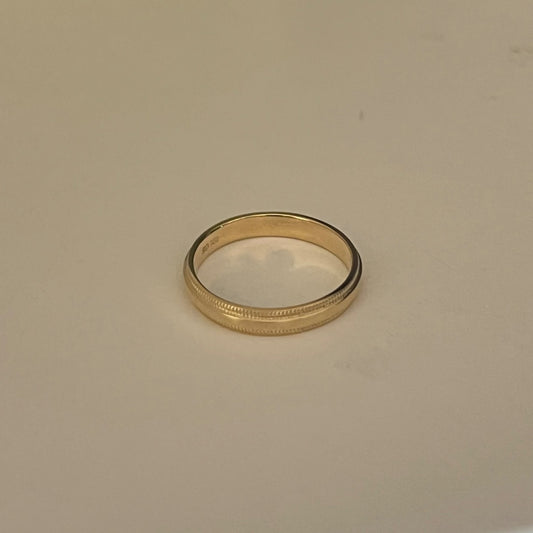 14K Yellow Gold  Wedding Band