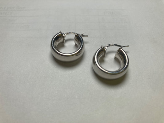 14K White Gold  Earring