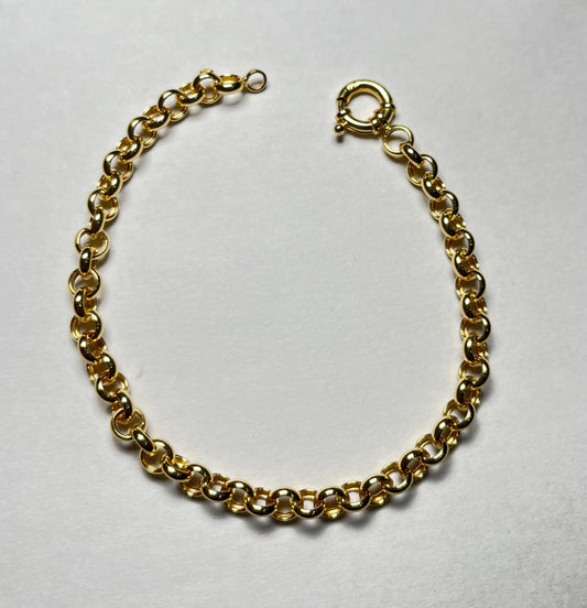 18K Yellow Gold Hollow  Bracelet