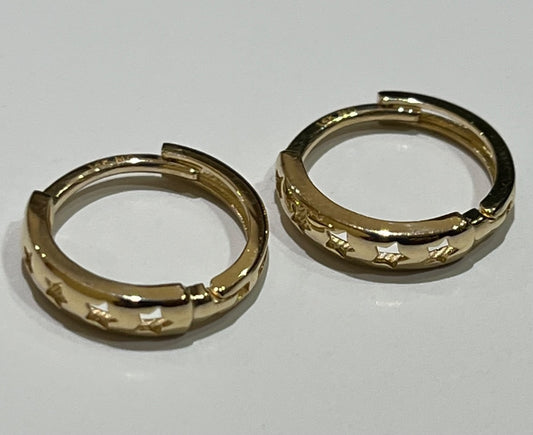 14K Yellow Gold Hoop Earring