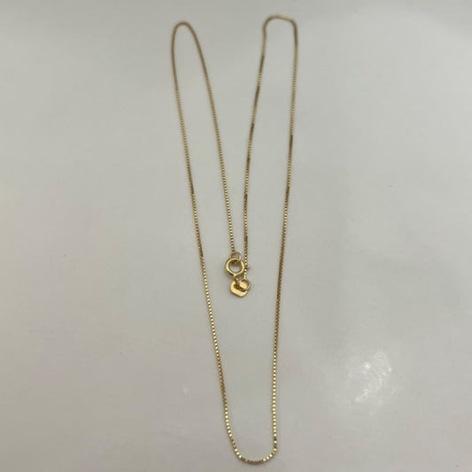 18K Yellow Gold Box  Chain