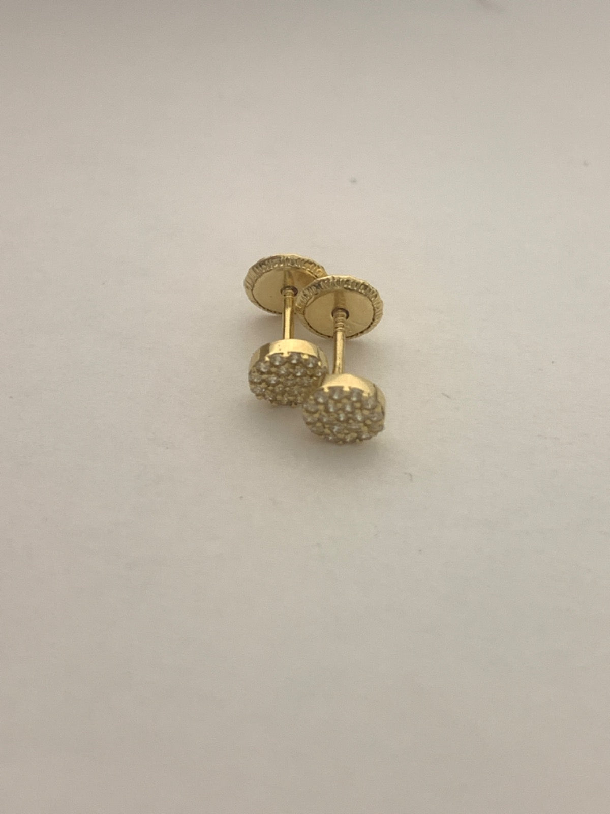 18K Yellow Gold  Earring with CZ