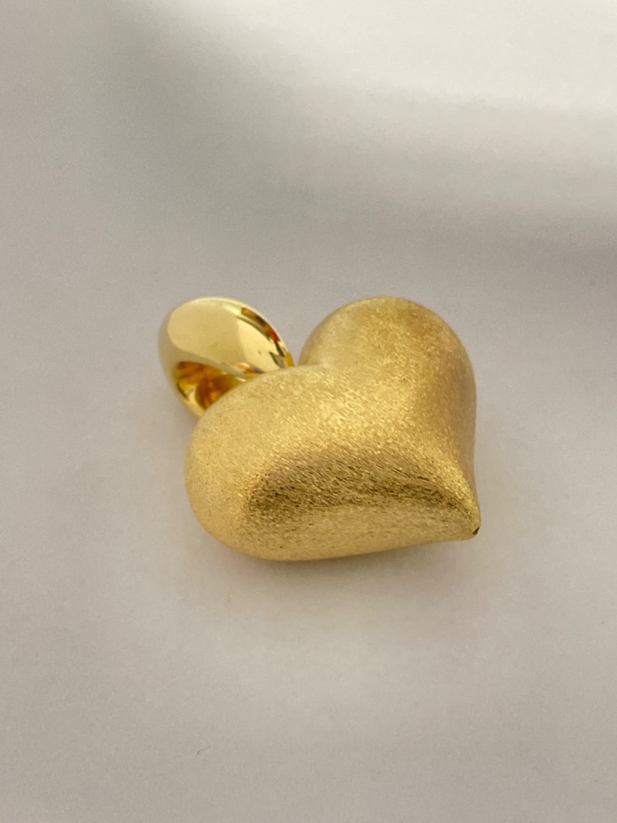 14K Yellow Gold Heart Pendant