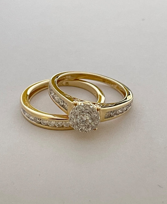 14K Yellow Gold  Engagement Ring with Diamond