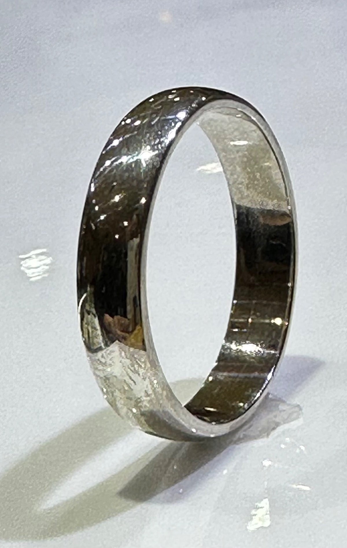 White Silver  Ring