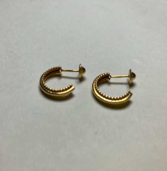 18K Yellow Gold  Earring