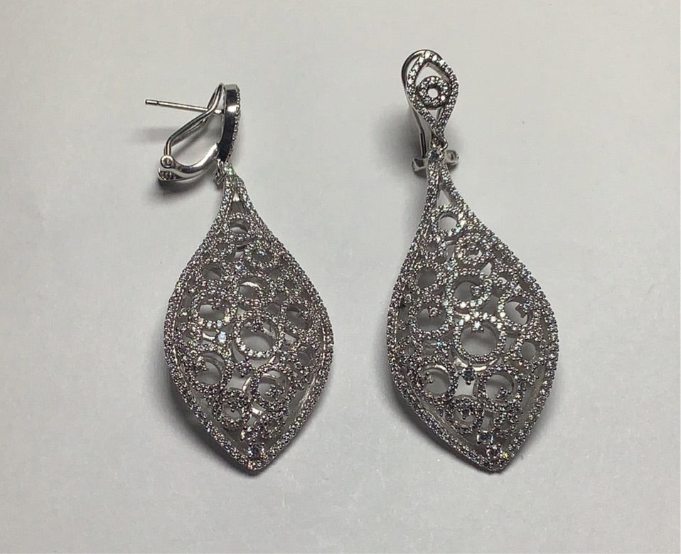 Silver  Earring with CZ